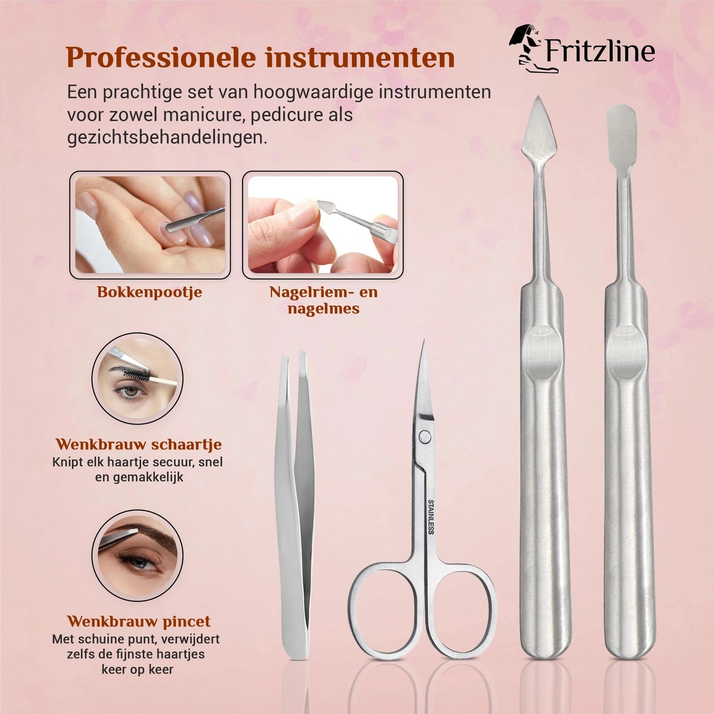 Hoogwaardige Manicure en Pedicure Set Fritzline