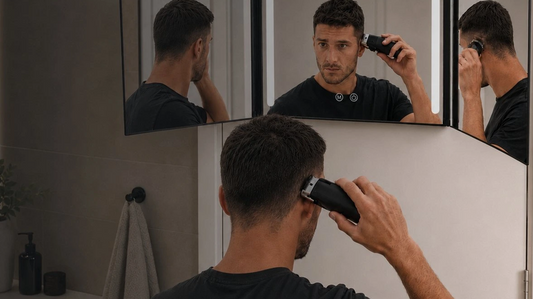 Zelf haar knippen als man? Zo krijg je beter zicht met een 360° selfcut spiegel