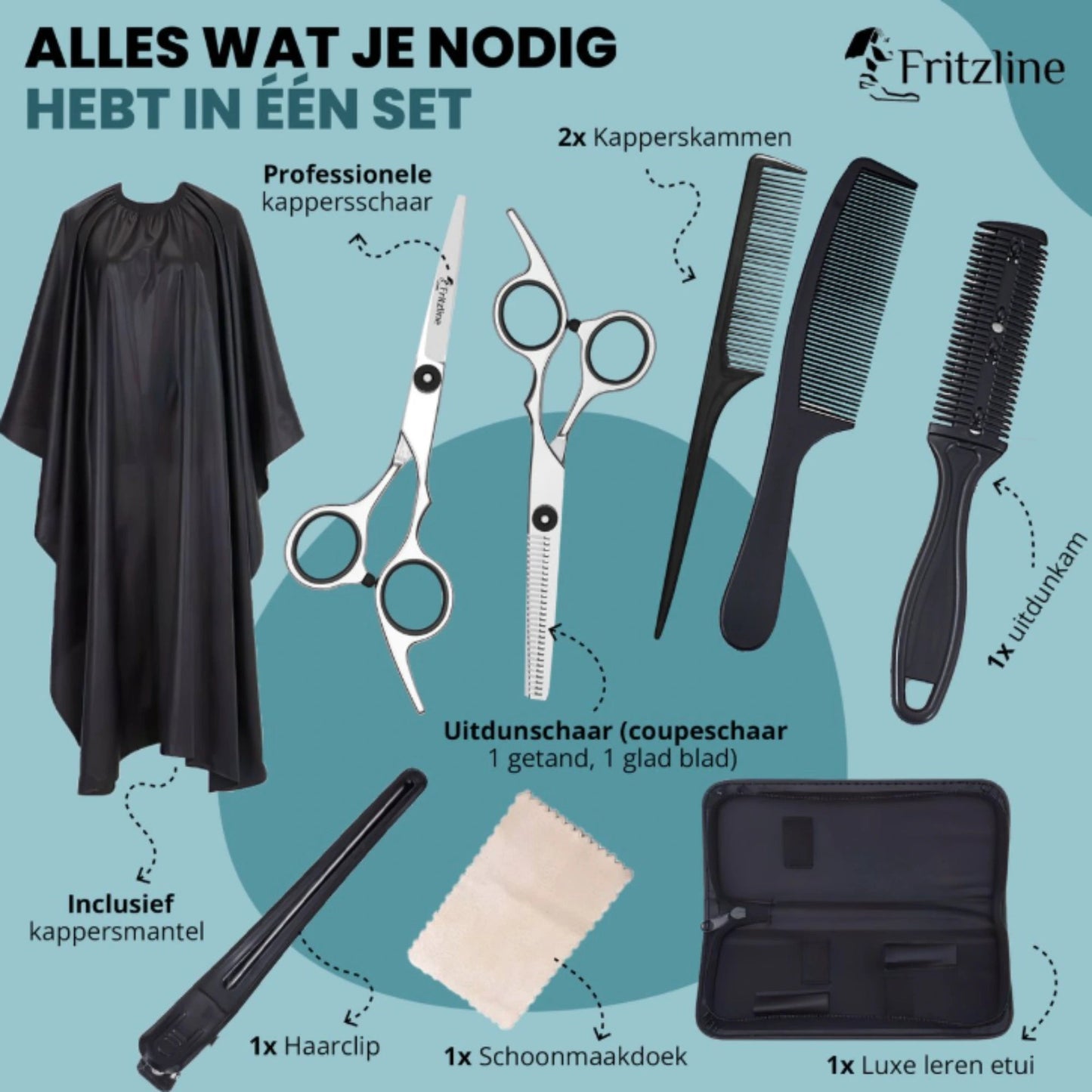 9 Delige Kappersset Fritzline