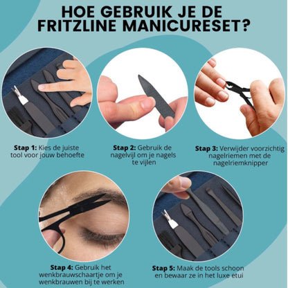 16 delige Manicure Set Fritzline