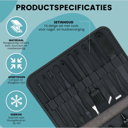 16 delige Manicure Set Fritzline