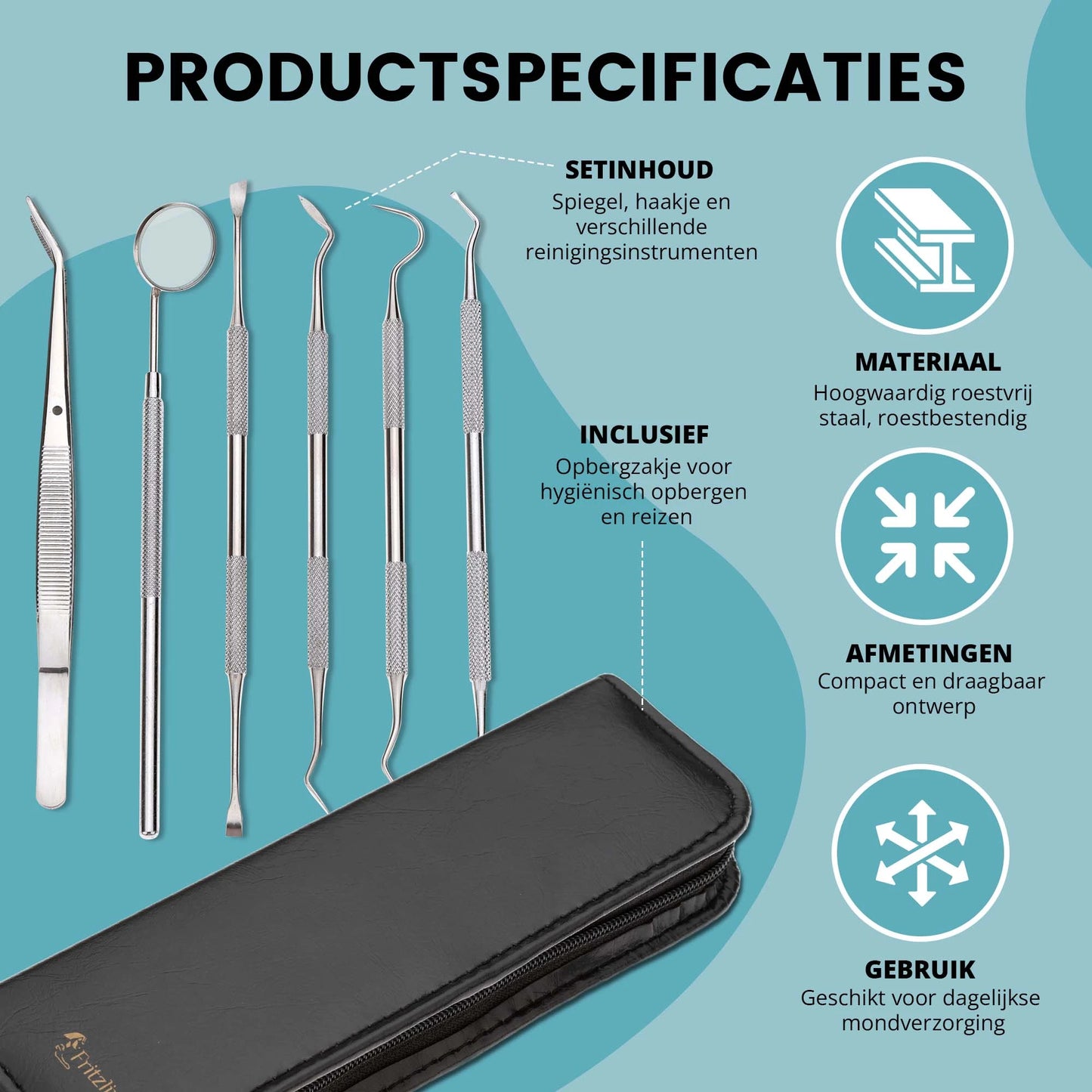 Fritzline Tandsteen Verwijderaar Set