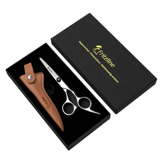 Kappersschaar met Leren Etui