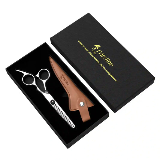 Kappersschaar met Leren Etui