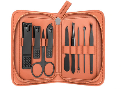 Fritzline 9 delige Manicure Set - Nagelknipper - Nagelvijl - Pedicure Set - Manicureset - Wenkbrauw Schaartje Fritzline