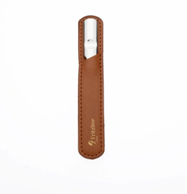 Fritzline Nagelvijl in Leren Etui - Nagel - Vijl - Metaal - Nagelvijlen Fritzline