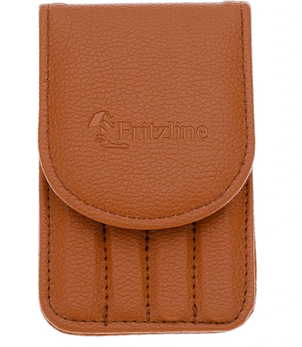 Fritzline 4 delige Luxe Pincet Set met Leren Etui - Epileer Pincetten - Tweezer - Wenkbrauw - Ontharen - Epileren - Ontharing Fritzline