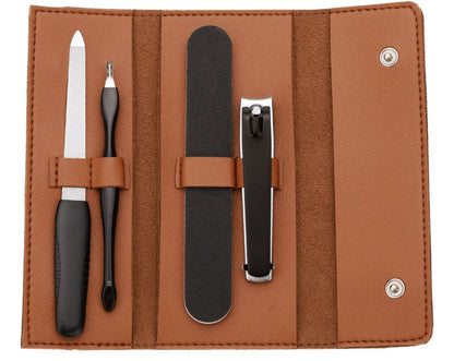 Fritzline 4 delige Manicure Set - Nagelverzorgingsset - Nagelvijl - Nagelknipper - Nagelriemduwer - Nagelbuffer - Manicureset Fritzline