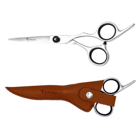Kappersschaar met Leren Etui