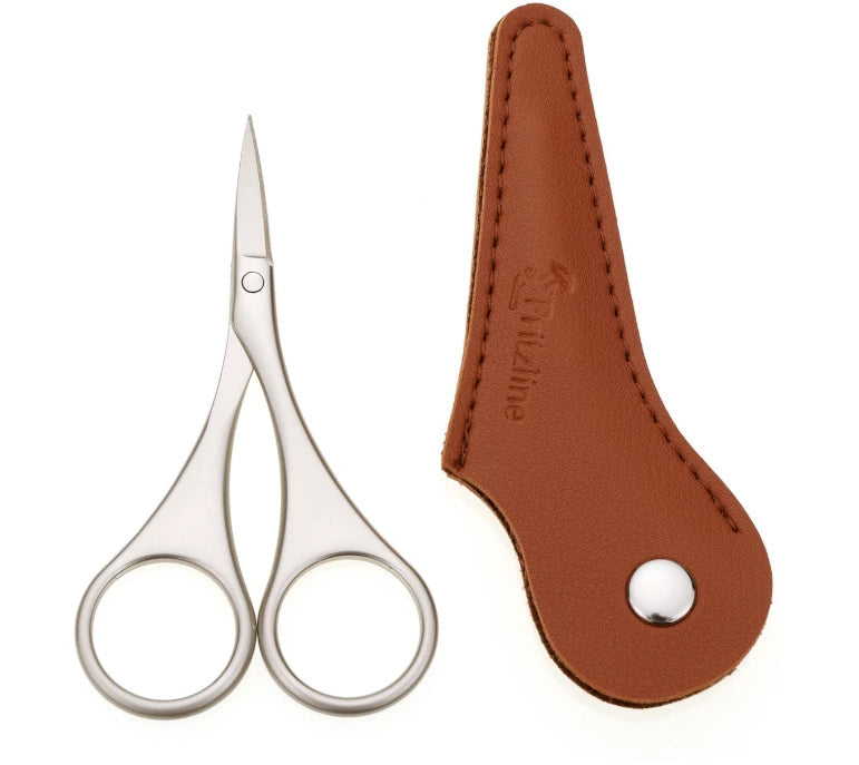 Fritzline Nagelschaar met Leren Hoesje - Nagelverzorging - Nagelknipper - Nagelschaartje - Set - Volwassenen Fritzline